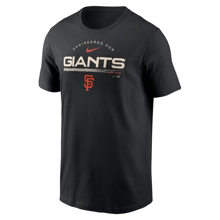 Nike Men's San Francisco Giants Black Team Engineered Performance T-Shirt