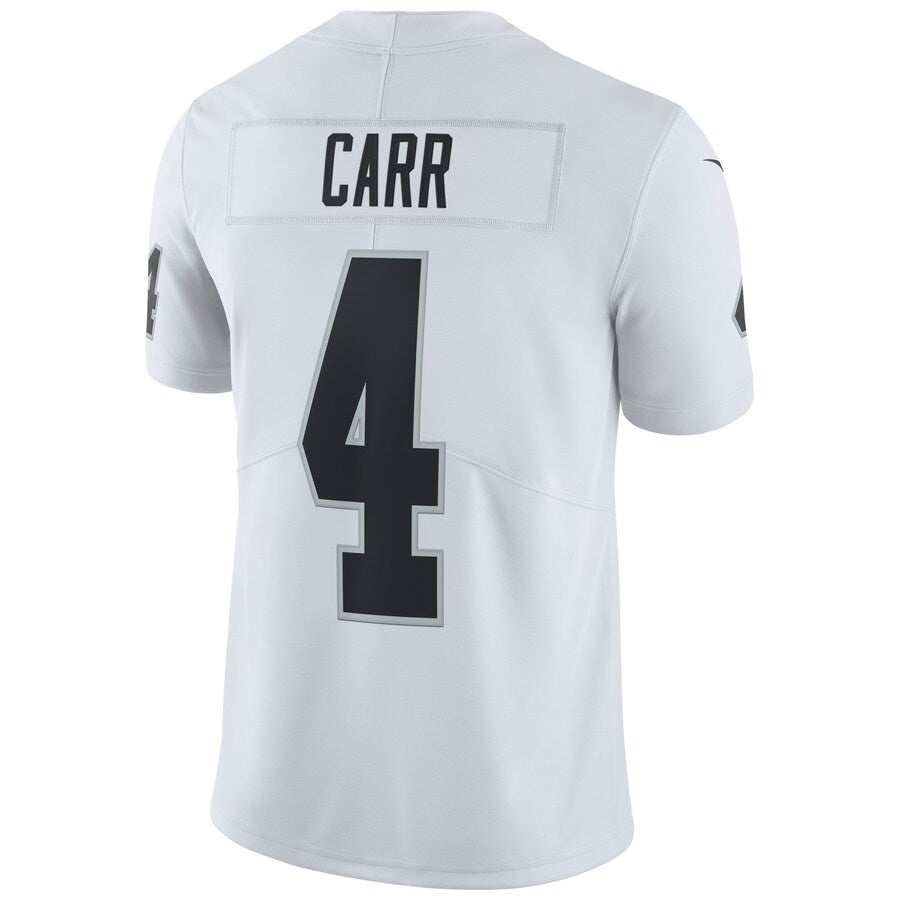 Nike Men's Las Vegas Raiders Derek Carr #4 Vapor Limited Player Jersey -White