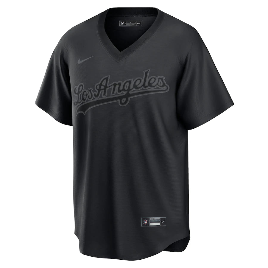 Los Angeles Dodgers Nike Pitch Black Fashion Replica Jersey - Black