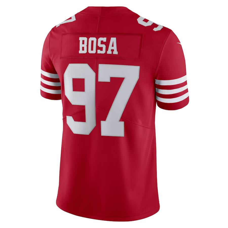 Nike Men's San Francisco 49ers Bosa #97 Vapor Limited Jersey– Scarlet