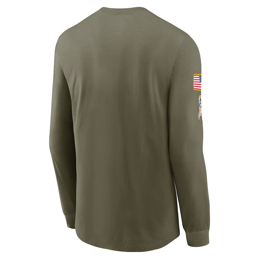Las Vegas Raiders Nike 2022 Salute To Service Long Sleeve T-Shirt - Olive