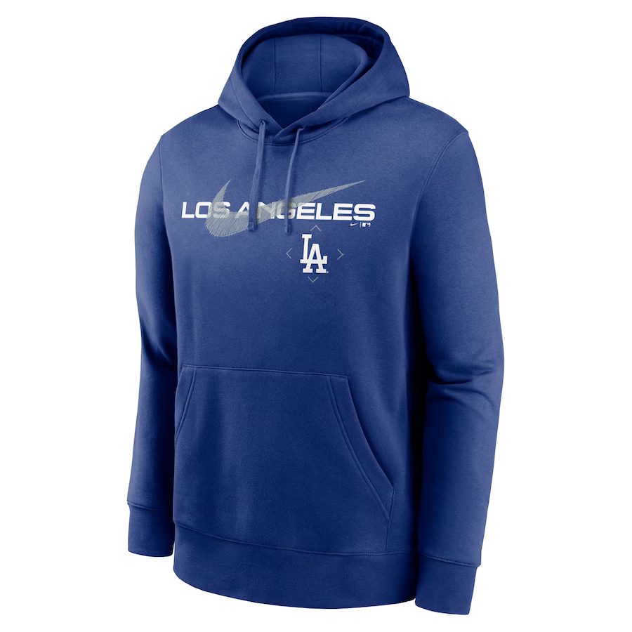 Los Angeles Dodgers Nike Big & Tall Over Arch Pullover Hoodie - Royal