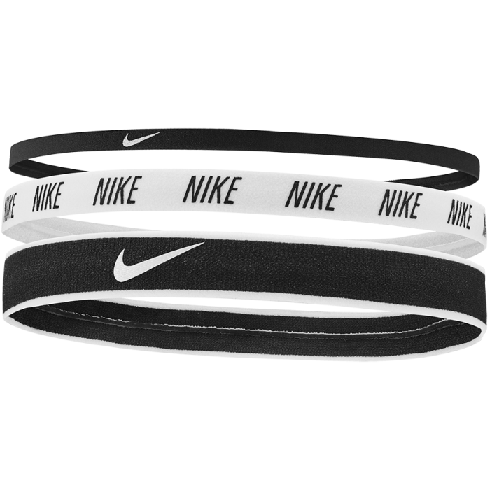 Nike Headbands 3-Pack-Black/White