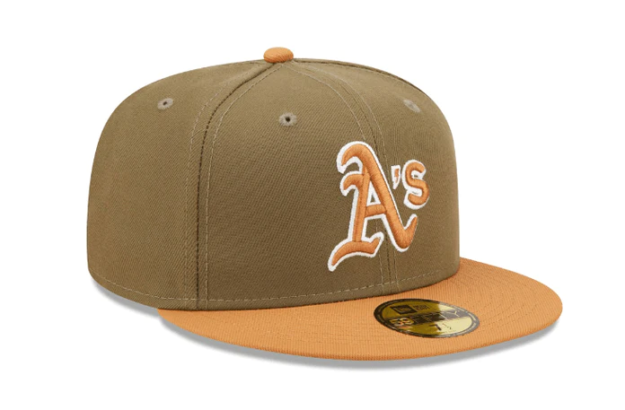 New Era Oakland Athletics Two-Tone 59FIFTY Fitted Hat-Olive/Tan