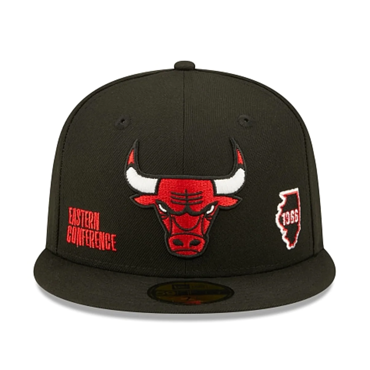 New Era Chicago Bulls Identity 59Fifty Fitted Hat-Black
