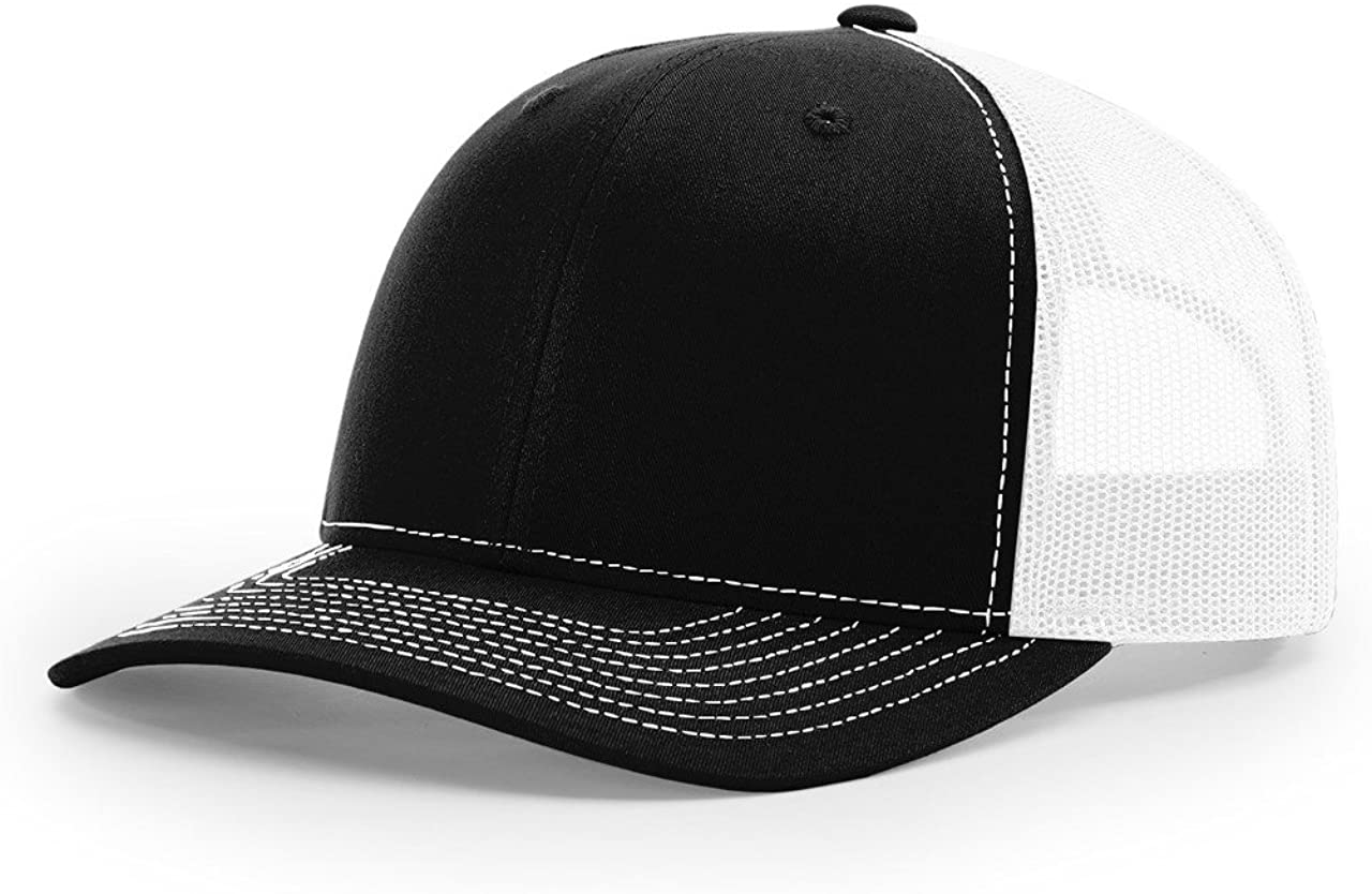 Snapback Trucker Cap-Black/White