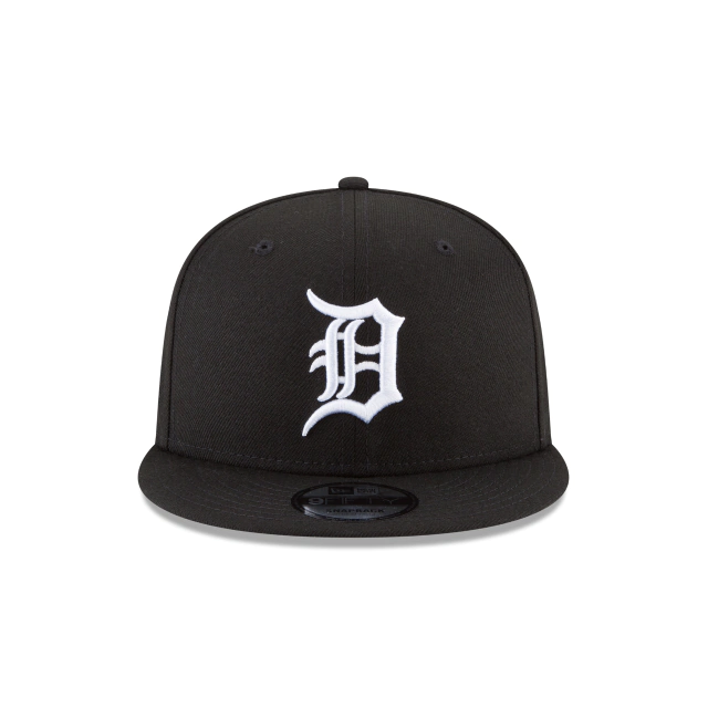 DETROIT TIGERS NEW ERA BASIC COLLECTION SNAPBACK 9FIFTY-BLACK AND WHITE