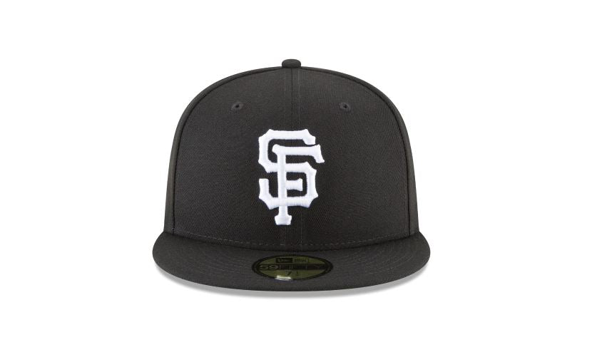 SAN FRANCISCO GIANTS NEW ERA BASIC COLLECTION 59FIFTY-BLACK AND WHITE