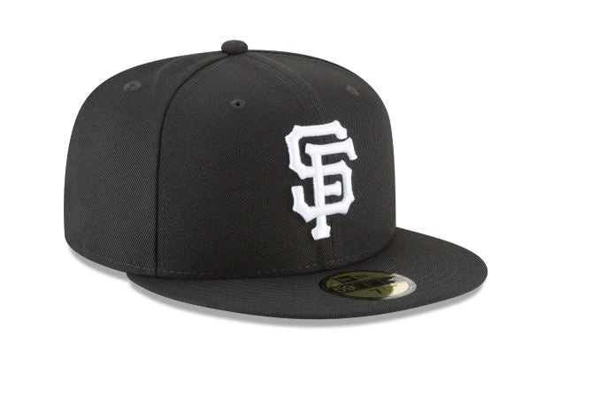 SAN FRANCISCO GIANTS NEW ERA BASIC COLLECTION 59FIFTY-BLACK AND WHITE
