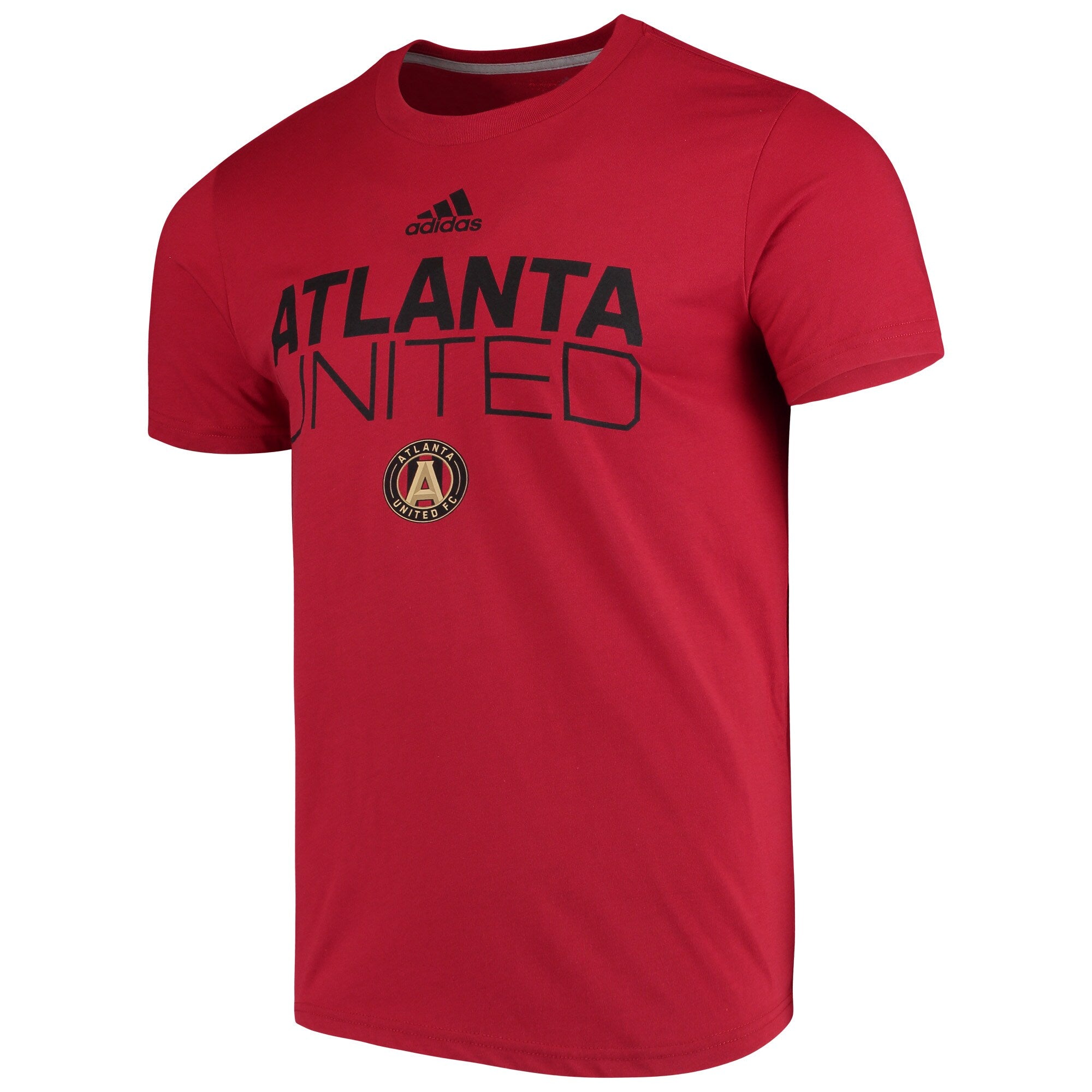 Adidas Atlanta United FC adidas Red Locker Stacked climalite Short Sleeve T-Shirt