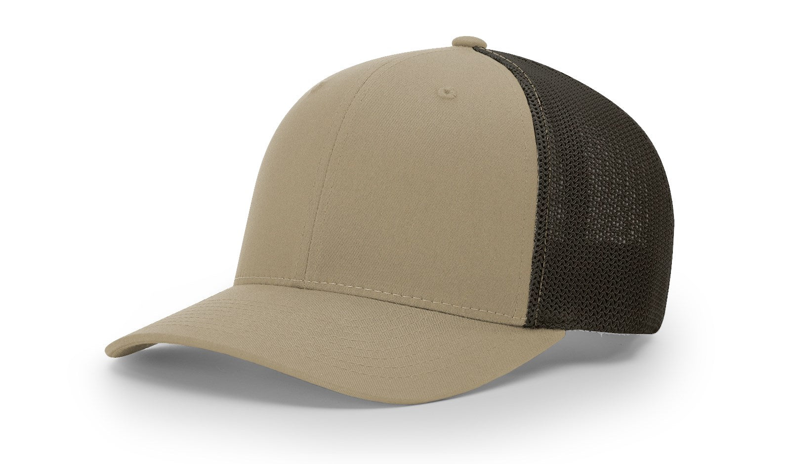 Fitted Trucker with R-Flexfit-Khaki/Coffee