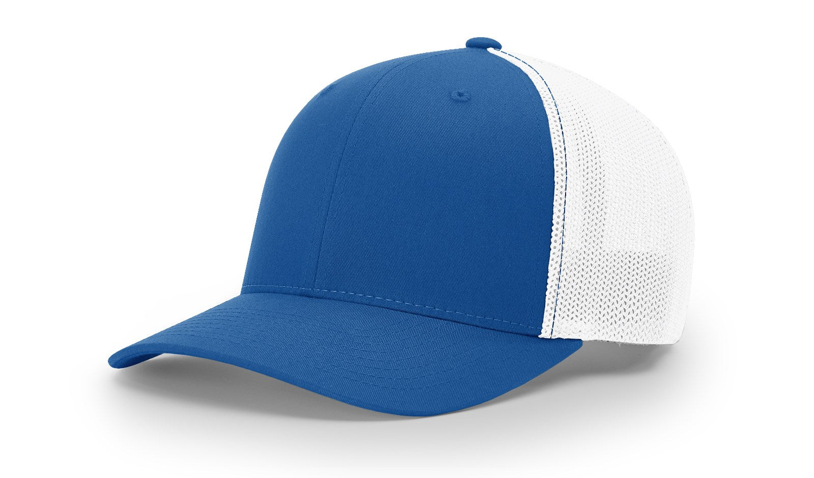 Fitted Trucker with R-Flexfit- Royal/White