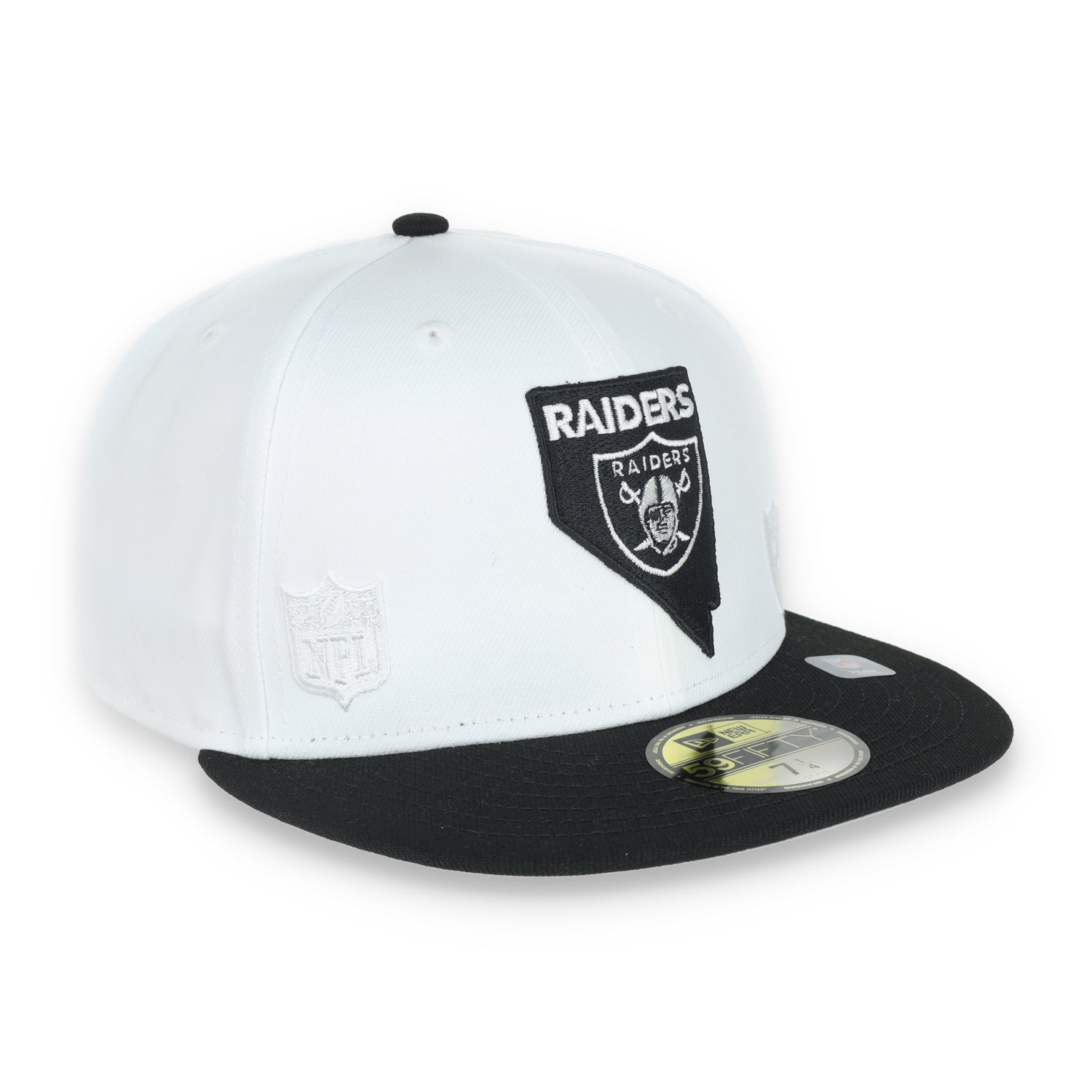 New Era Las Vegas Raiders State E1 59FIFTY Fitted Hat-White/Black