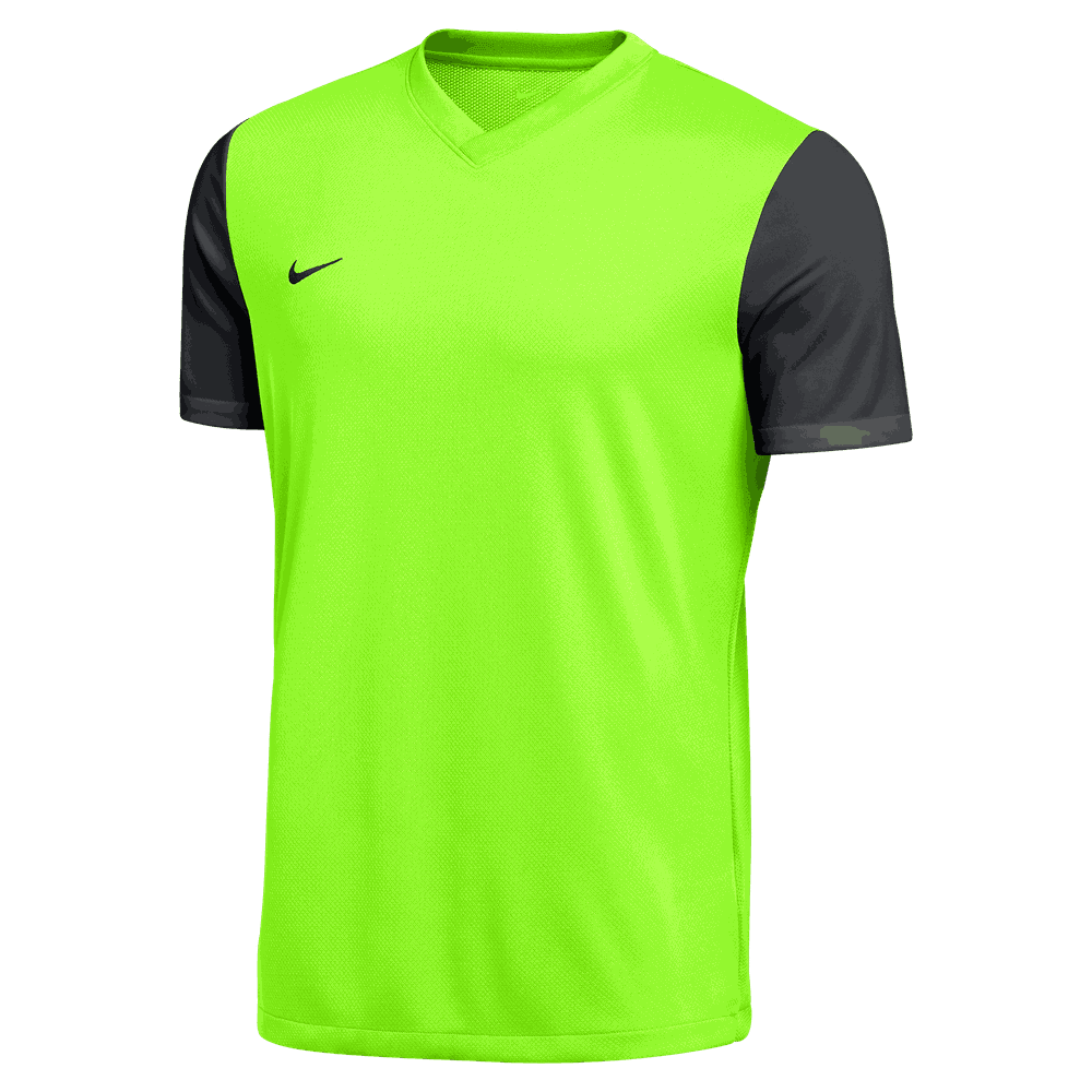 Nike Men's Dri-Fit Short Sleeve Tiempo Premier II Jersey - Volt/Black
