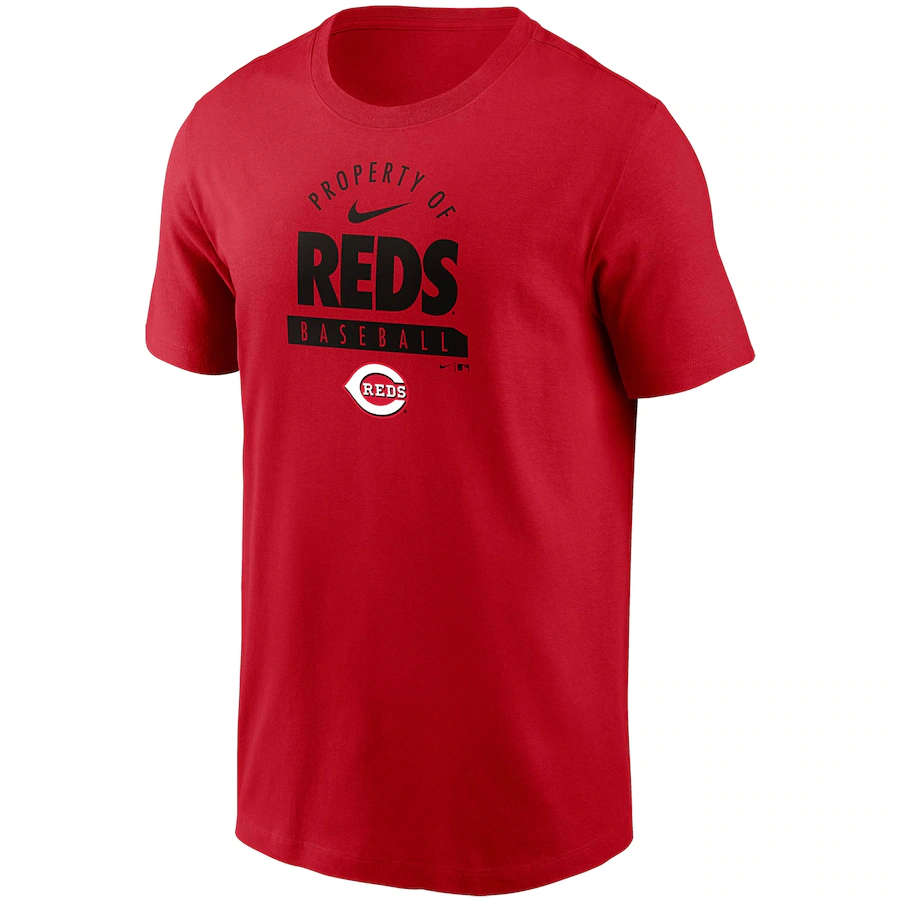 Nike Cincinnati Reds Primetime Property Of Practice T-Shirt - Red