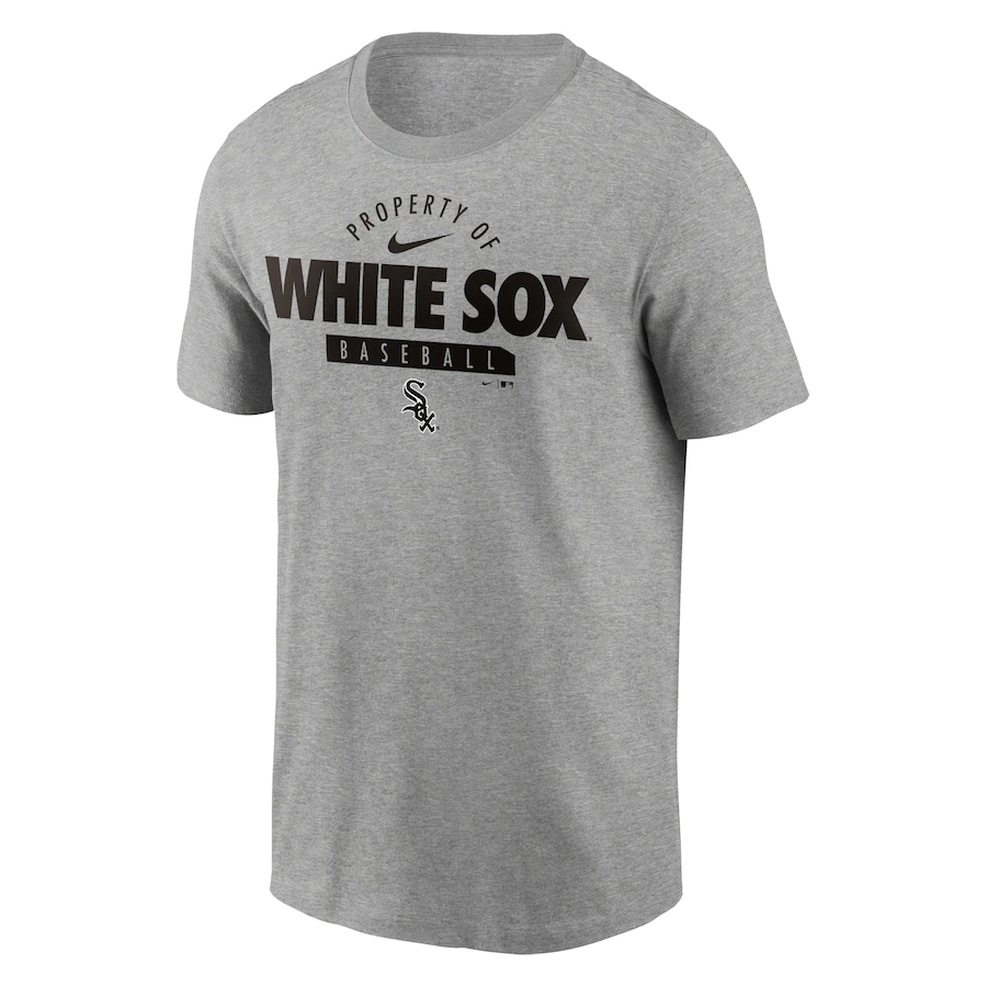 Nike Chicago White Sox Primetime Property Of Practice T-Shirt - Heathered Gray