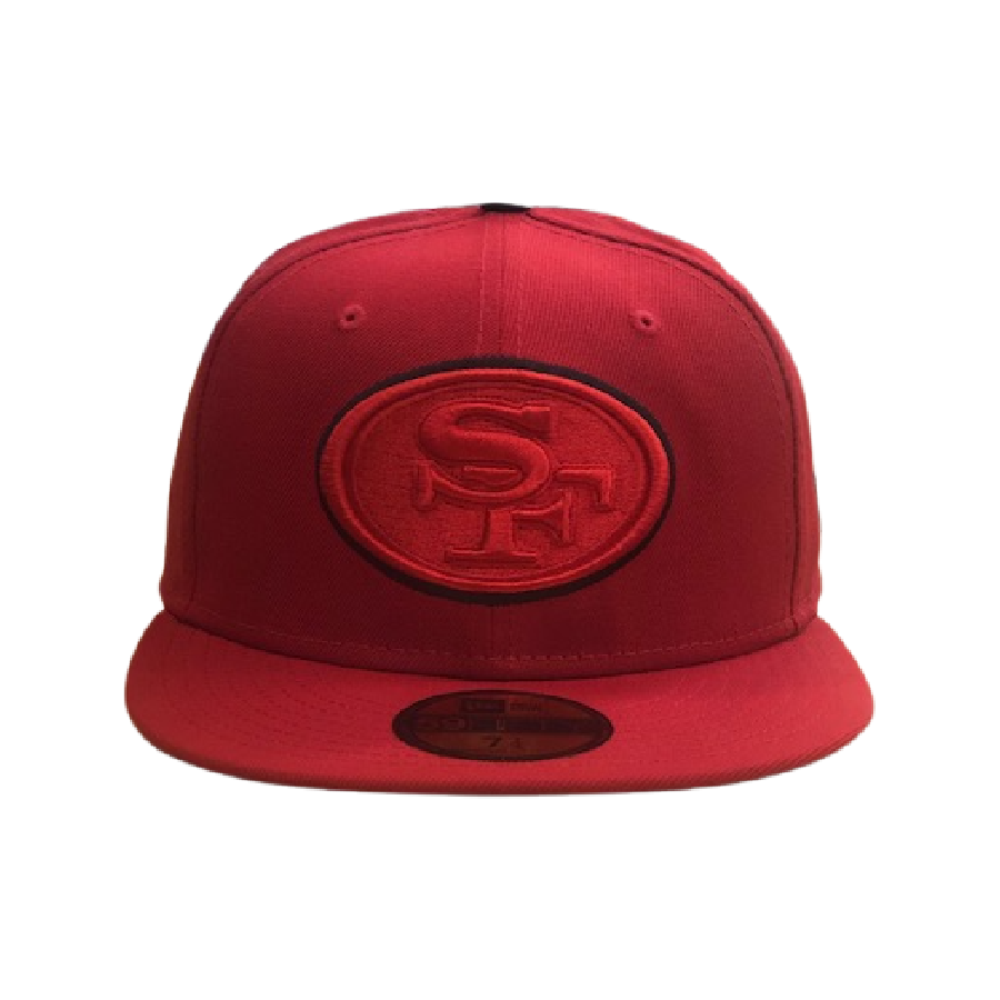 New Era San Francisco 49ers Logo 59FIFTY Fitted Hat- Red/Black