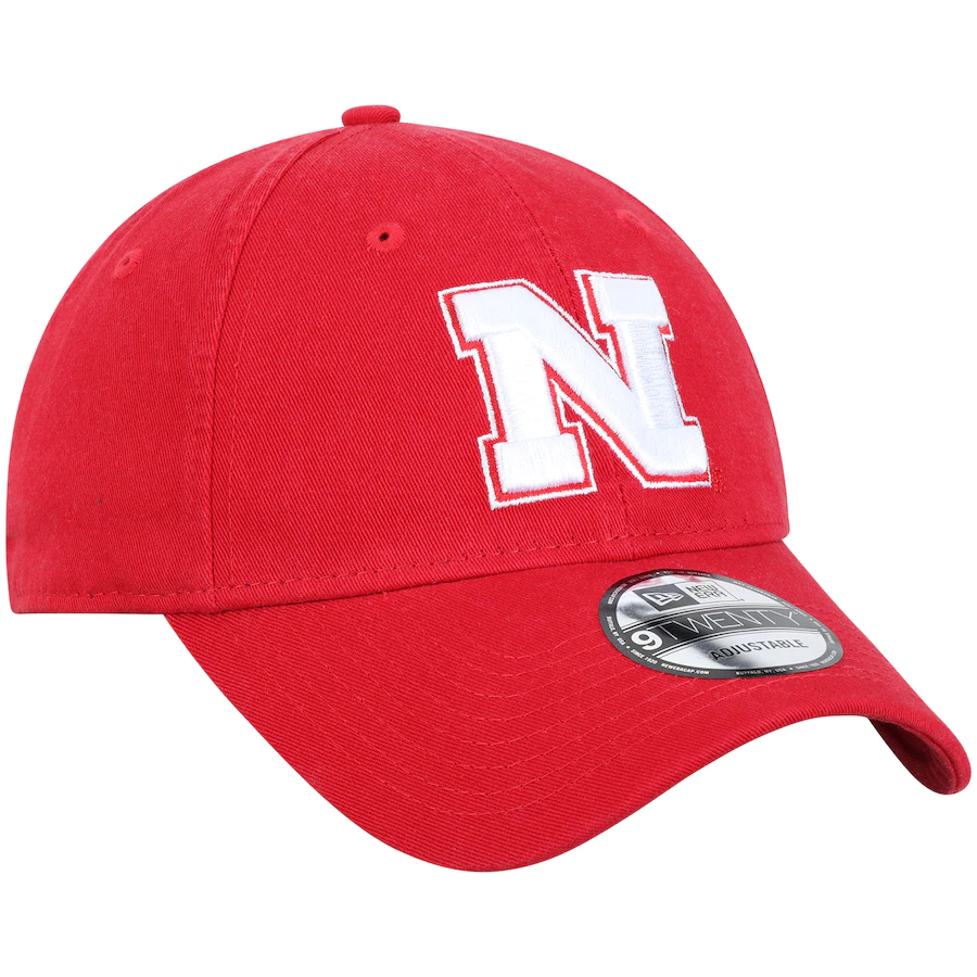 Nebraska Huskers New Era Team Core 9TWENTY Adjustable Hat - Scarlet