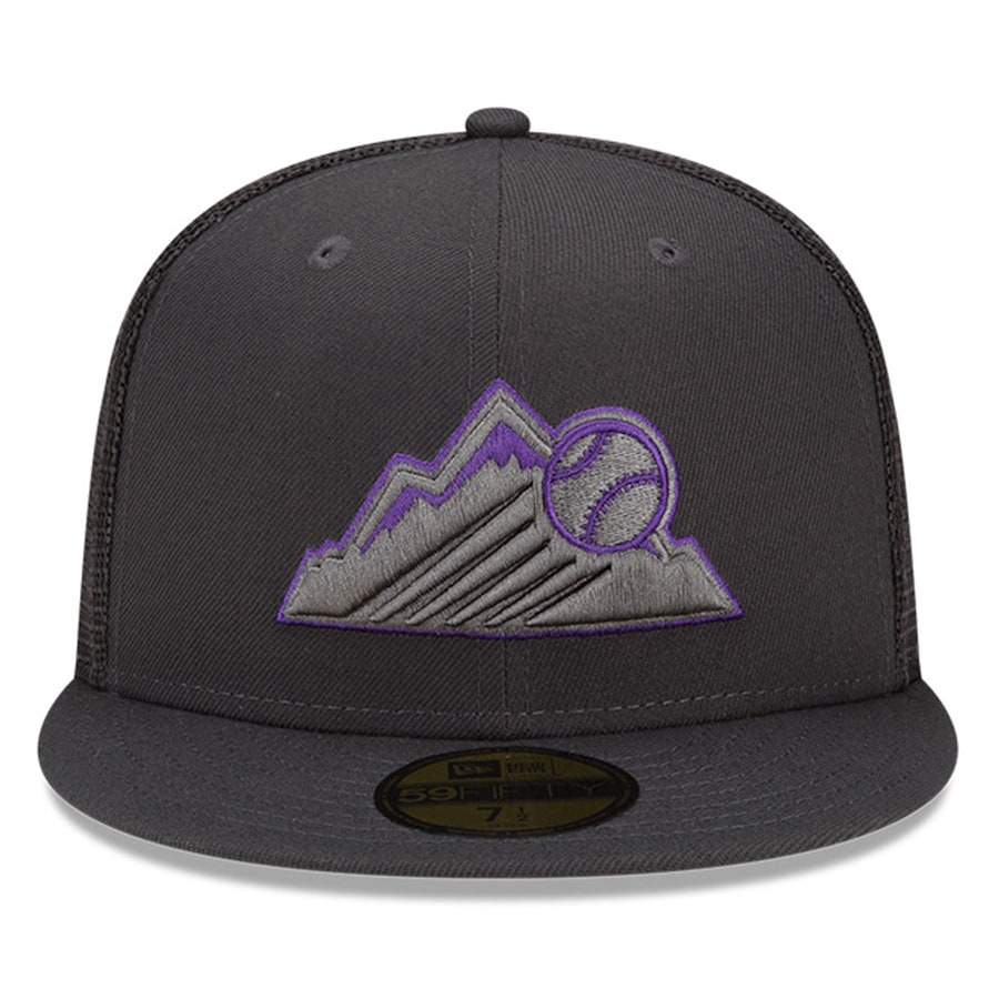 New Era Colorado Rockies 2022 Batting Practice 59FIFTY Fitted Hat-Black
