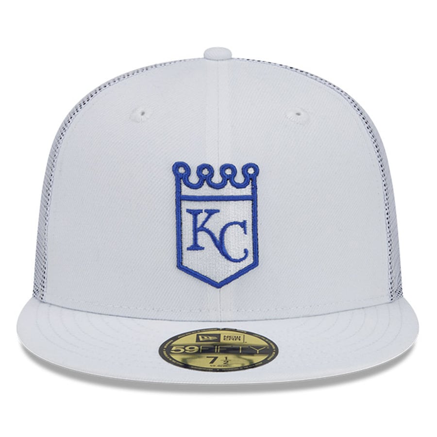 Kansas City Royals New Era 2022 Batting Practice 59FIFTY Fitted Hat - White