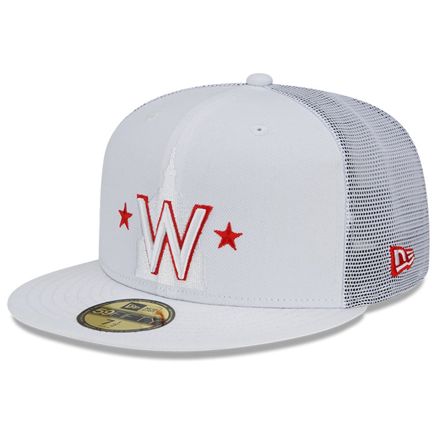New Era Washington Nationals 2022 Batting Practice 59FIFTY Fitted Hat-White