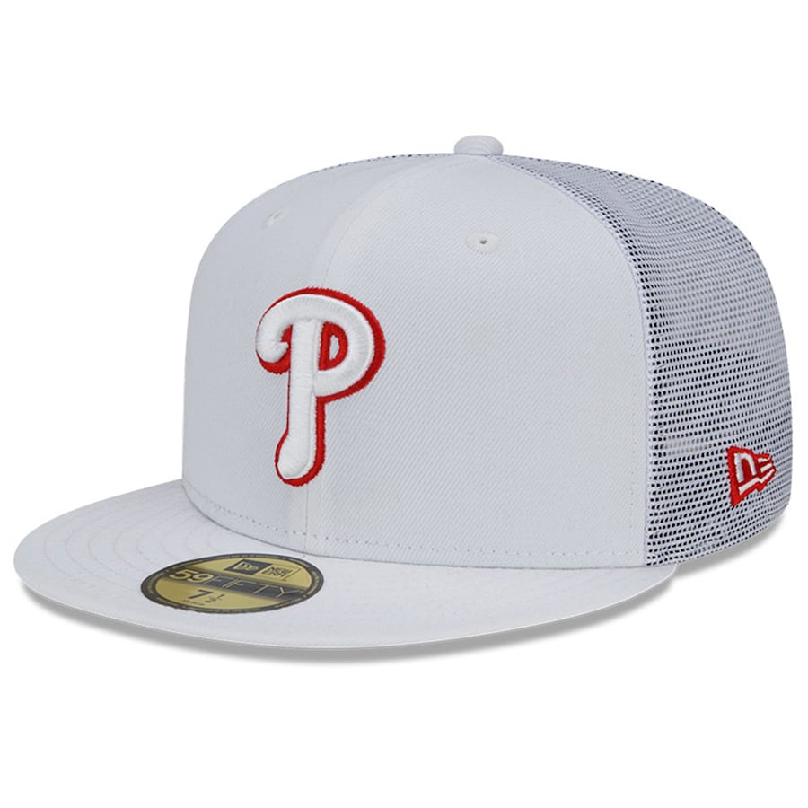Philadelphia Phillies New Era 2022 Batting Practice 59FIFTY Fitted Hat- White