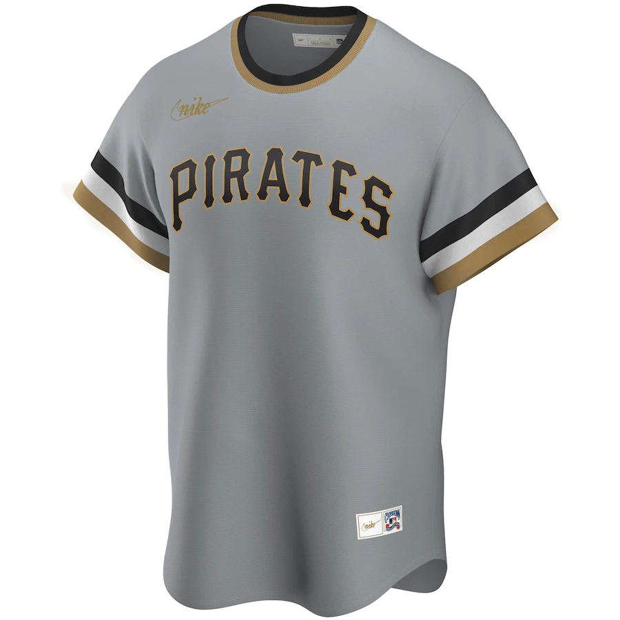 Pittsburgh Pirates Nike Road Cooperstown Collection Jersey - Gray