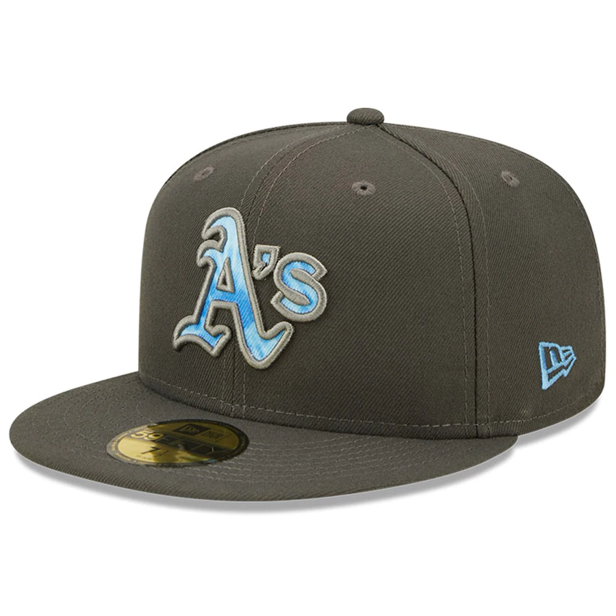 New Era Oakland Athletics Fathers Day 2022 59FIFTY Fitted Hat - Charcoal Grey