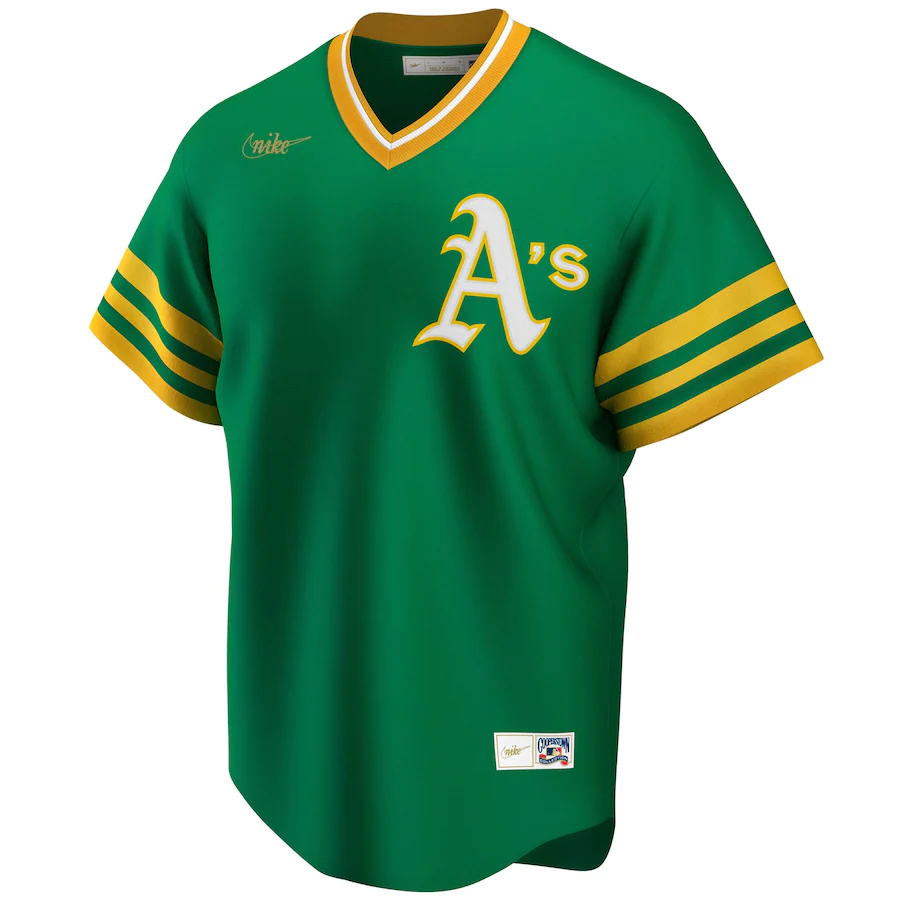 Oakland Athletics Nike Replica Men's MLB Baseball jersey- light Green
