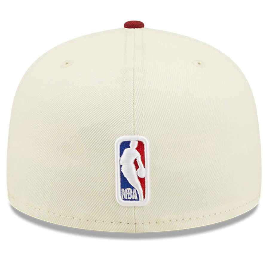 Cleveland Cavaliers New Era 2022 NBA Draft 59FIFTY Fitted Hat - Cream/Wine