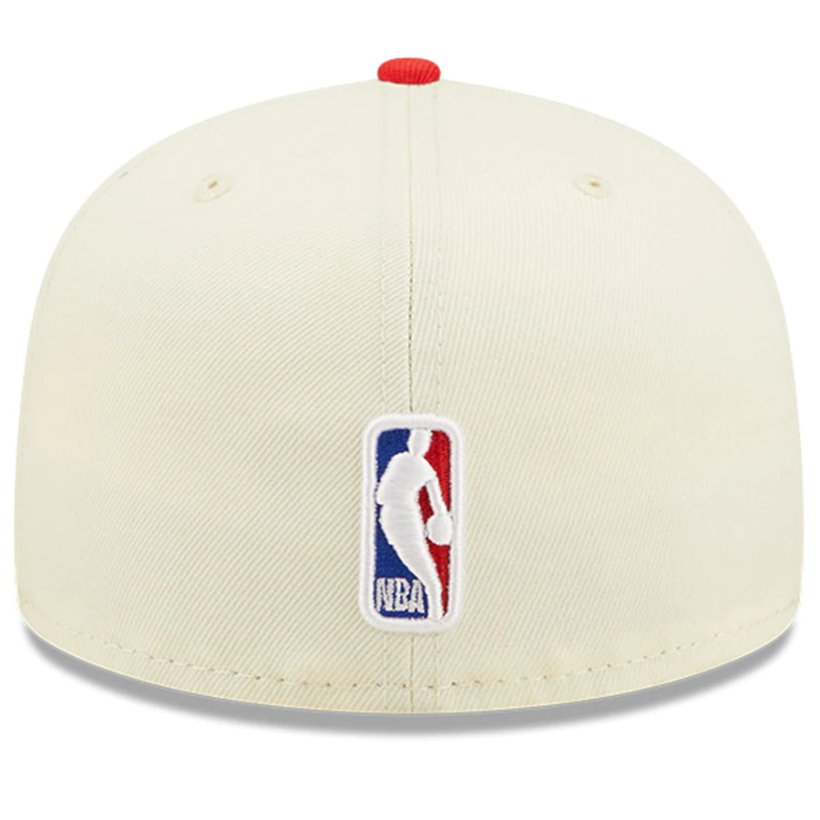 Chicago Bulls New Era 2022 NBA Draft 59FIFTY Fitted Hat - Cream/Red