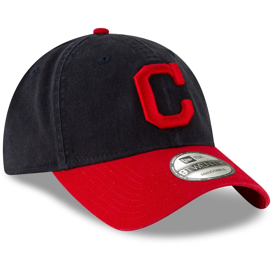 Cleveland Indians New Era Home Replica Core Classic 9TWENTY Adjustable Hat - Navy/Red