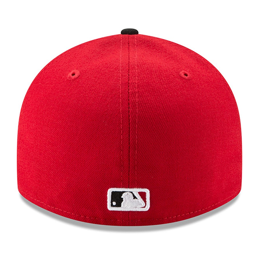 Cincinnati Reds New Era Red/Navy Road Authentic Collection On-Field Low Profile 59FIFTY Fitted Hat-RED/BLACK