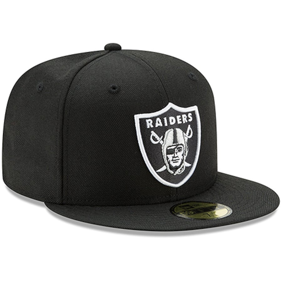 Las Vegas Raiders New Era Basic 59FIFTY Fitted Hat - Black