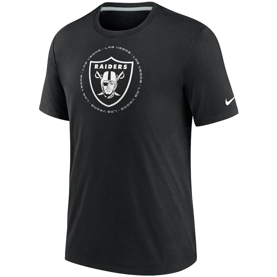 Nike Las Vegas Raiders Historic Tri-Blend T-Shirt – Black