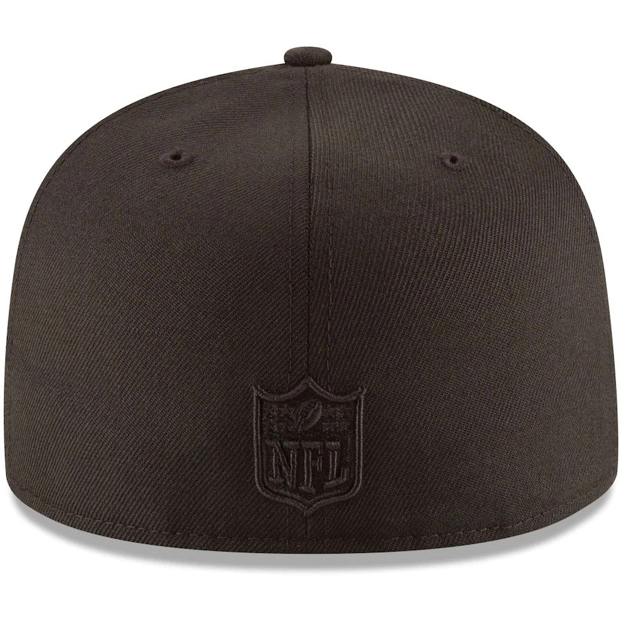 San Francisco 49ers Black on Black 59FIFTY Fitted Hat Nvsoccer.com Thecoliseum