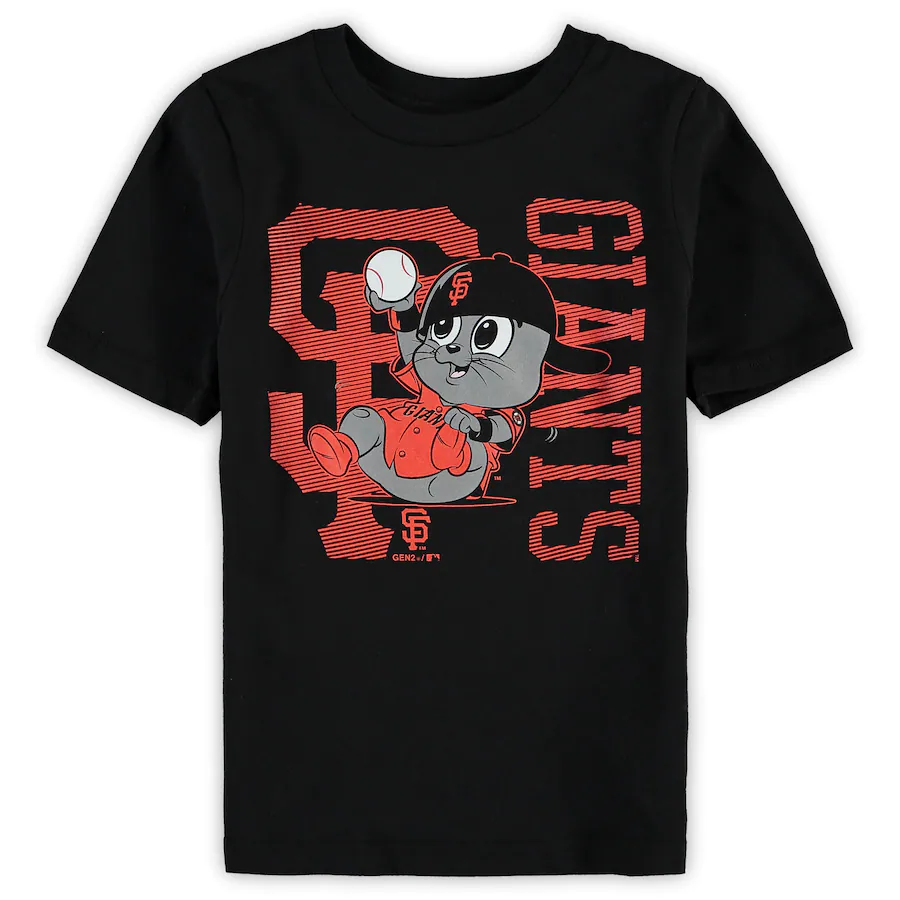 San Francisco Giants Preschool Black Baby Mascot 2.0 T-Shirt