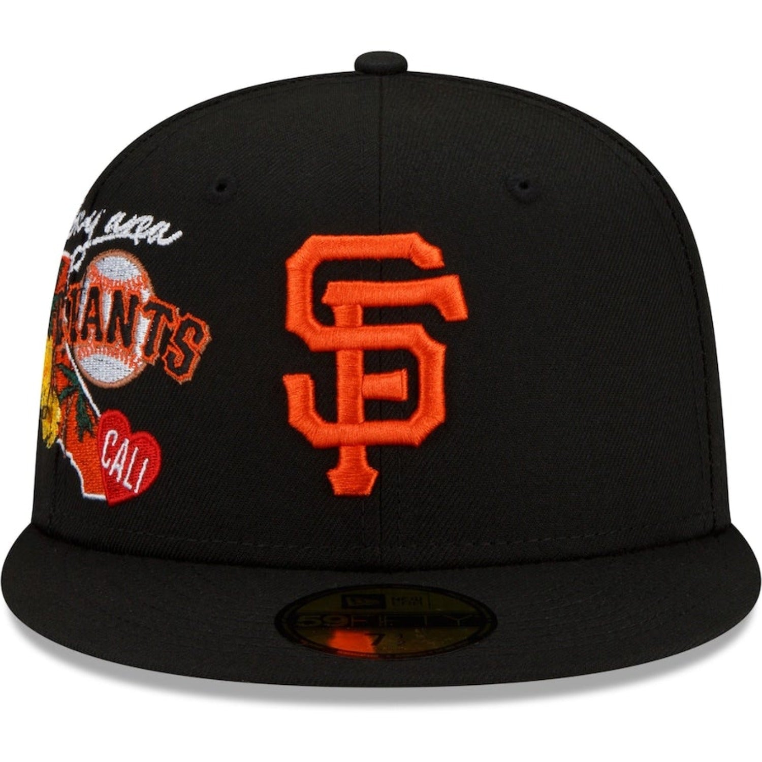 San Francisco Giants New Era Black City Cluster 59FIFTY Fitted Hat- Black Nvsoccer.com
