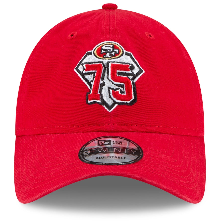 San Francisco 49ers New Era 75th Anniversary 9TWENTY Adjustable Hat - Scarlet