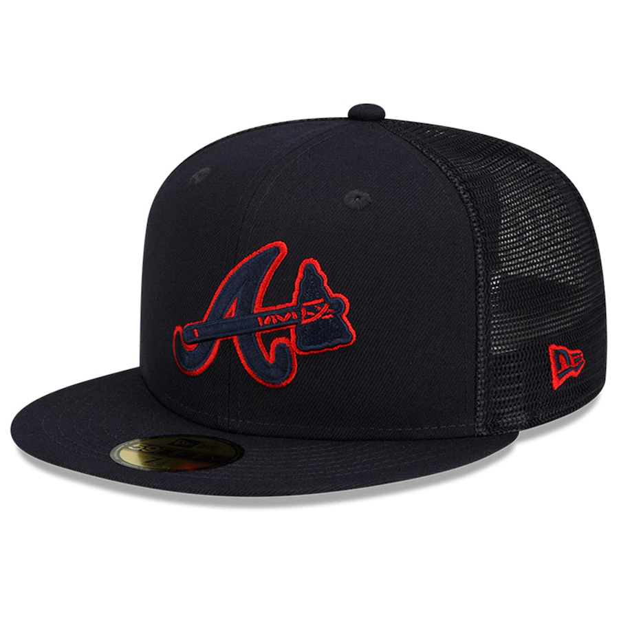 Atlanta Braves New Era 2022 Batting Practice 59FIFTY Fitted Hat - Navy