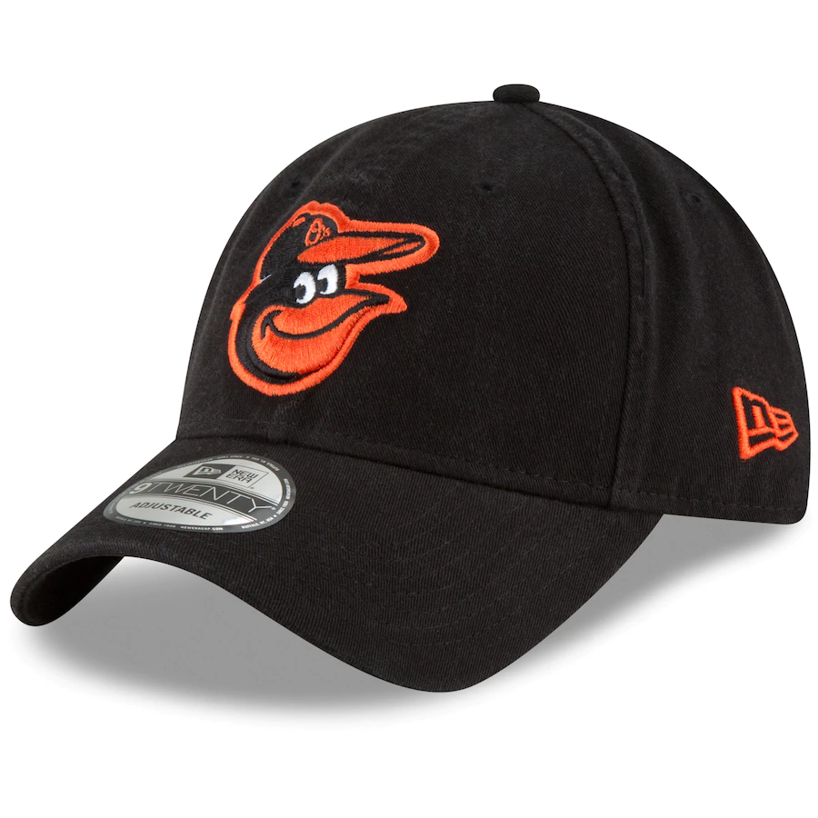 Baltimore Orioles New Era Black Core Classic Secondary 9TWENTY Adjustable Hat