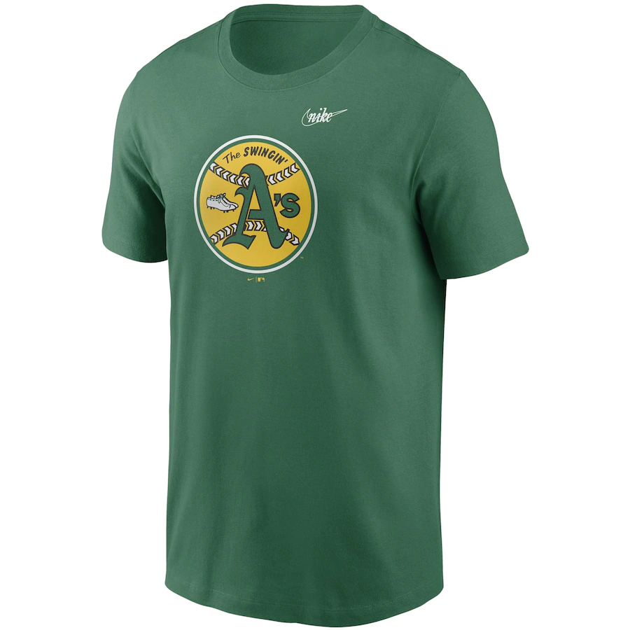 Nike Oakland Athletics Cooperstown Collection Logo T-Shirt – Green