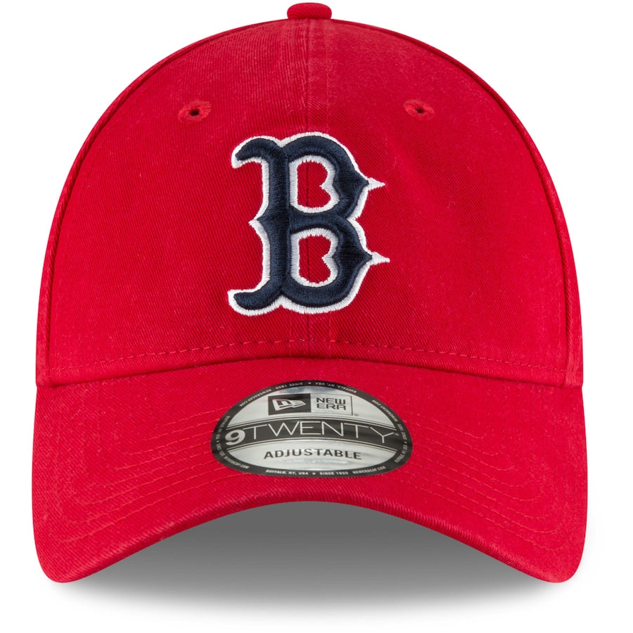 Boston Red Sox New Era Core Classic Secondary 9TWENTY Adjustable Hat - Red