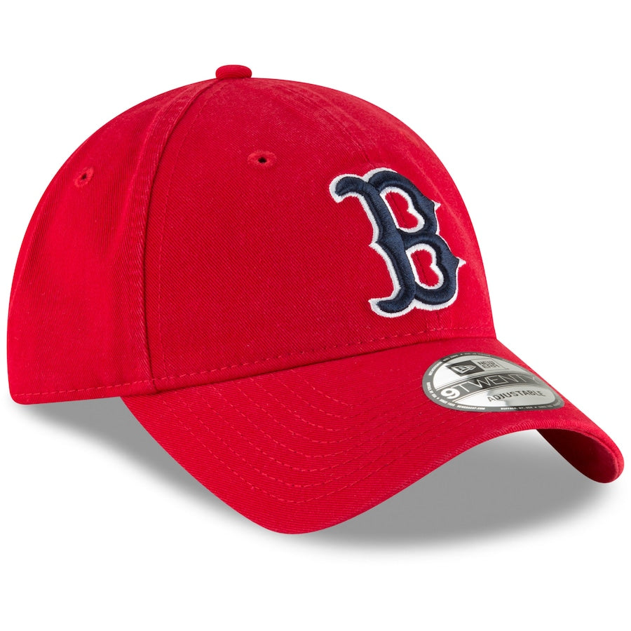 Boston Red Sox New Era Core Classic Secondary 9TWENTY Adjustable Hat - Red