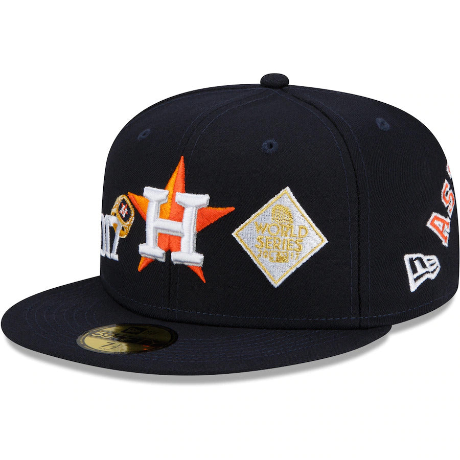 Houston Astros New Era 2017 World Series Champions Count the Rings 59FIFTY Fitted Hat - Navy Nvsoccer.com 