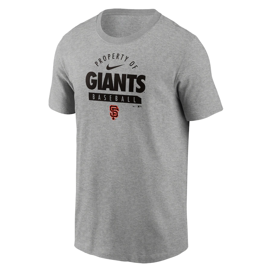 Nike San Francisco Giants Primetime Property Of Practice T-Shirt-Grey