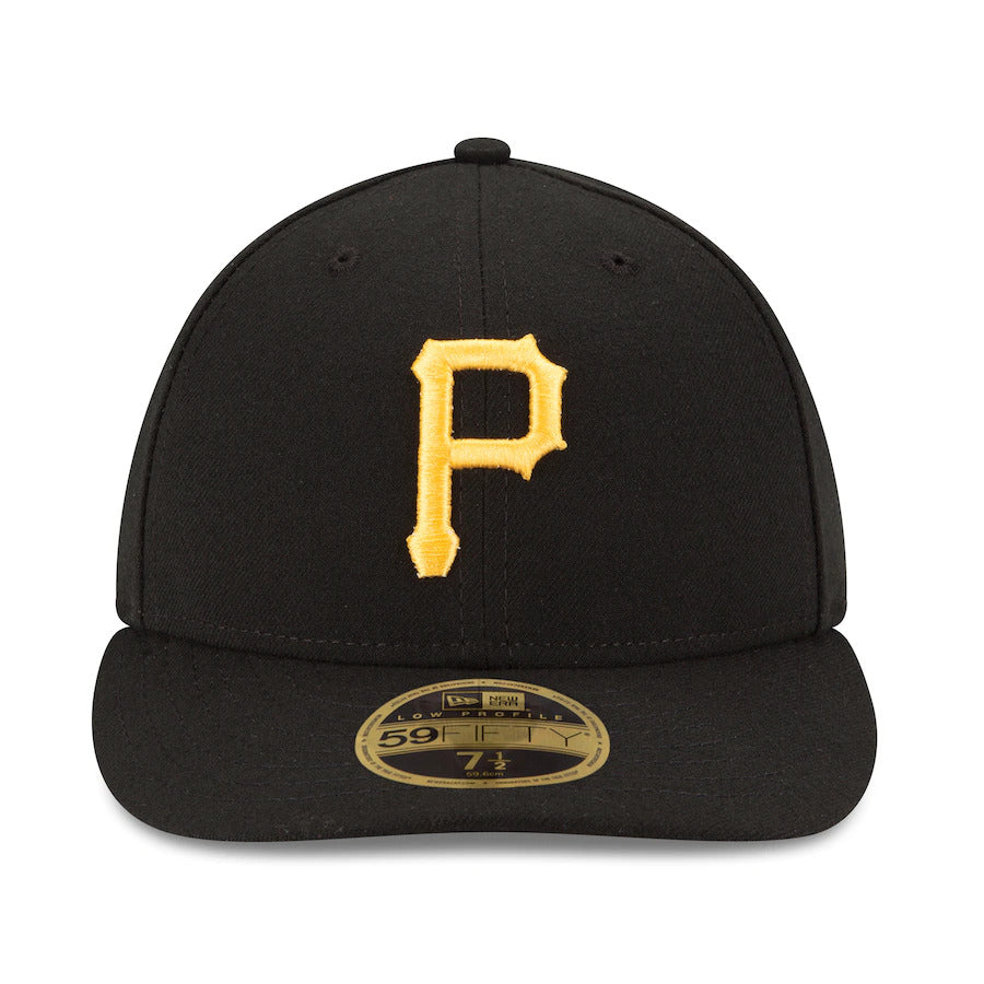 Pittsburgh Pirates AUTHENTIC COLLECTION LOW PROFILE 59FIFTY-black/yellow Nvsoccer.com Thecoliseum