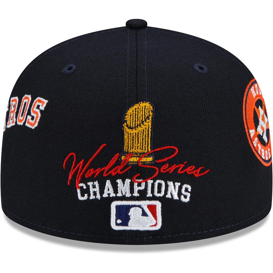 Houston Astros New Era 2017 World Series Champions Count the Rings 59FIFTY Fitted Hat - Navy Nvsoccer.com 