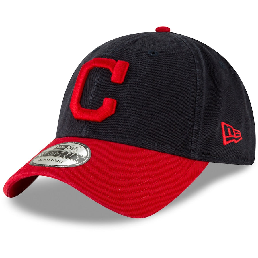 Cleveland Indians New Era Home Replica Core Classic 9TWENTY Adjustable Hat - Navy/Red