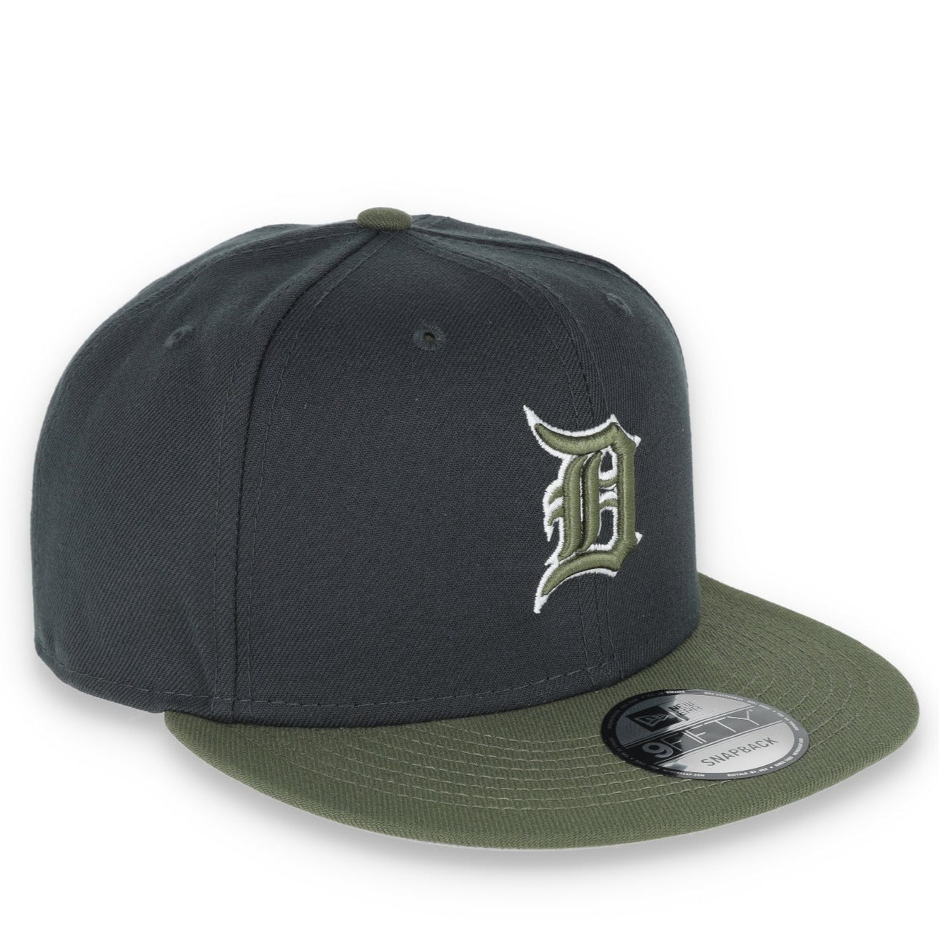 New Era Detroit Tigers 2-Tone Color Pack 9FIFTY Snapback Hat- Grey/Olive